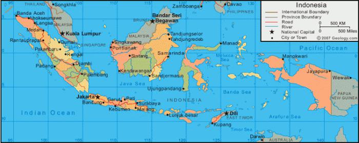 Індонезія карта